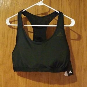 Adidas black sports bra